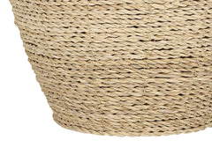 25" Table Lamp with Rattan Base and Linen Drum Shade House Nimbus