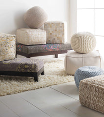 Netcong Tan Jute Pouf House Nimbus