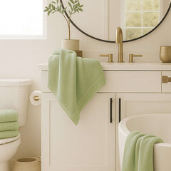 Bamboo Cotton Bath Towel - Viscose from Bamboo + Cotton - Sage House Nimbus