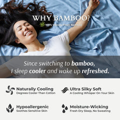 Bamboo Fitted Sheet - Ocean