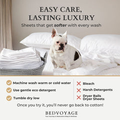 Bamboo Pillowcases - 100% Viscose from Bamboo - Standard - Ivory