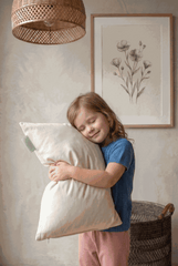 Green Sleep Cotton Pillow with Zip House Nimbus