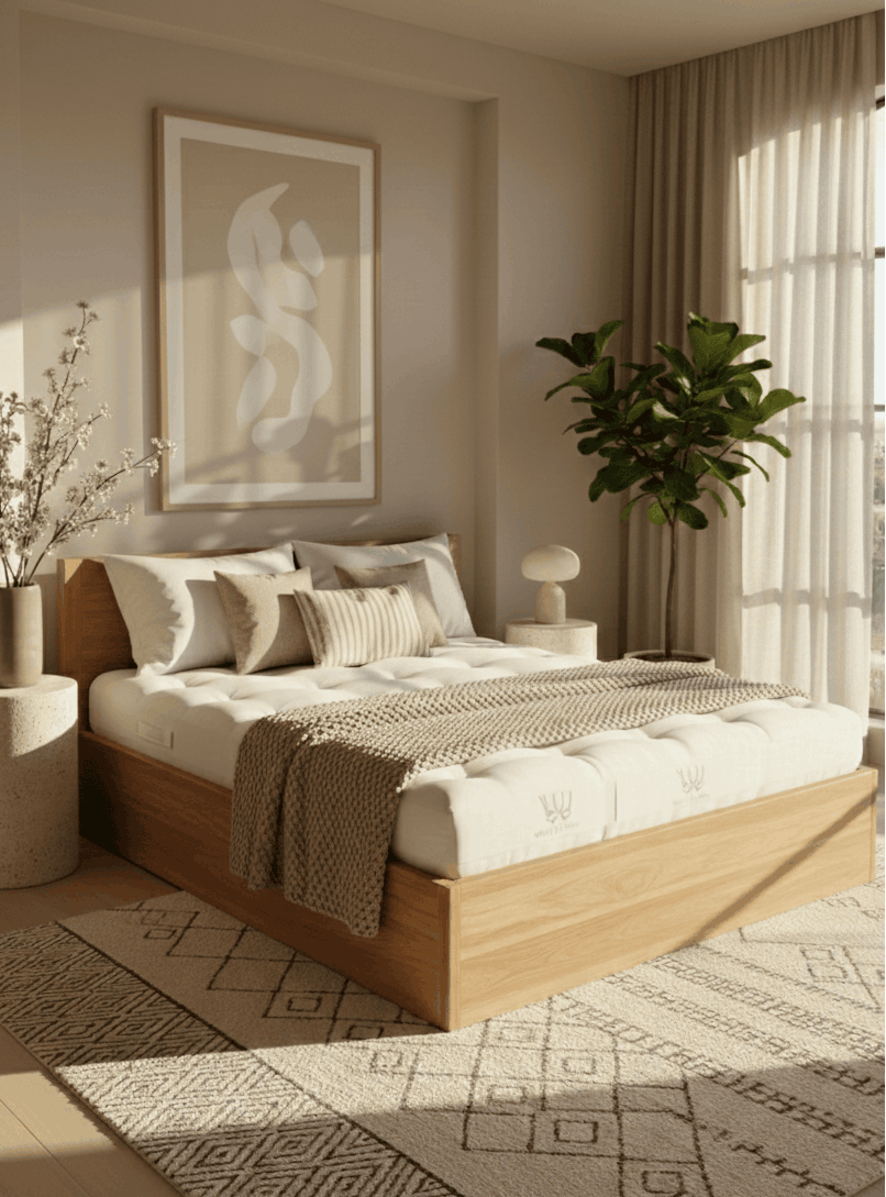 Green Cotton and Wool Boulder Mattress Very Firm House Nimbus