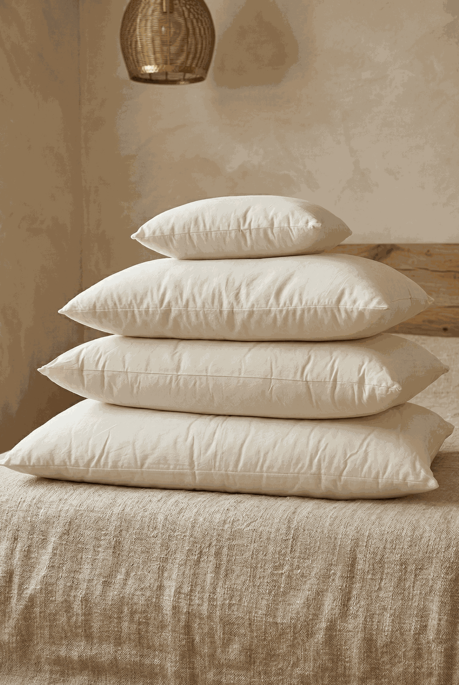 Green Sleep Cotton Pillow with Zip House Nimbus