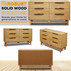 Acacia Elara Dresser with 6 Drawers for Stylish Storage Solutions House Nimbus