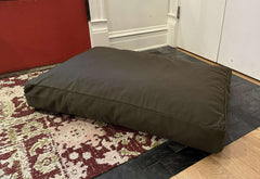 Cotton Duck Canvas Dog Bed - Lightweight CertiPUR Foam Fill House Nimbus