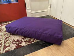 Cotton Duck Canvas Dog Bed - Lightweight CertiPUR Foam Fill House Nimbus