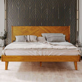 Rorns Gazelle Platform Bed Frame With Headboard for Ultimate Comfort House Nimbus