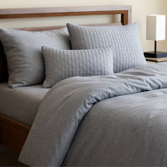 Bamboo Cotton Duvet Cover - Silver