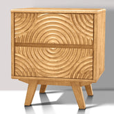 Acacia Harmony Nightstand with 2 Drawers for Elegant Bedroom Storage