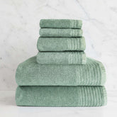 Bamboo 6 Piece Spa Towel Set – Seaglass House Nimbus