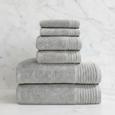 Bamboo 6 Piece Spa Towel Set – Stone