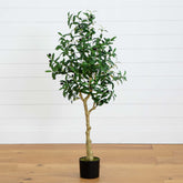 4’ Artificial Olive Tree House Nimbus