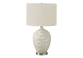 Contemporary Cream Ceramic Table Lamp 28" House Nimbus