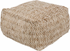 Netcong Tan Jute Pouf House Nimbus