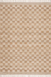Ionut Checkered Jute Area Rug House Nimbus