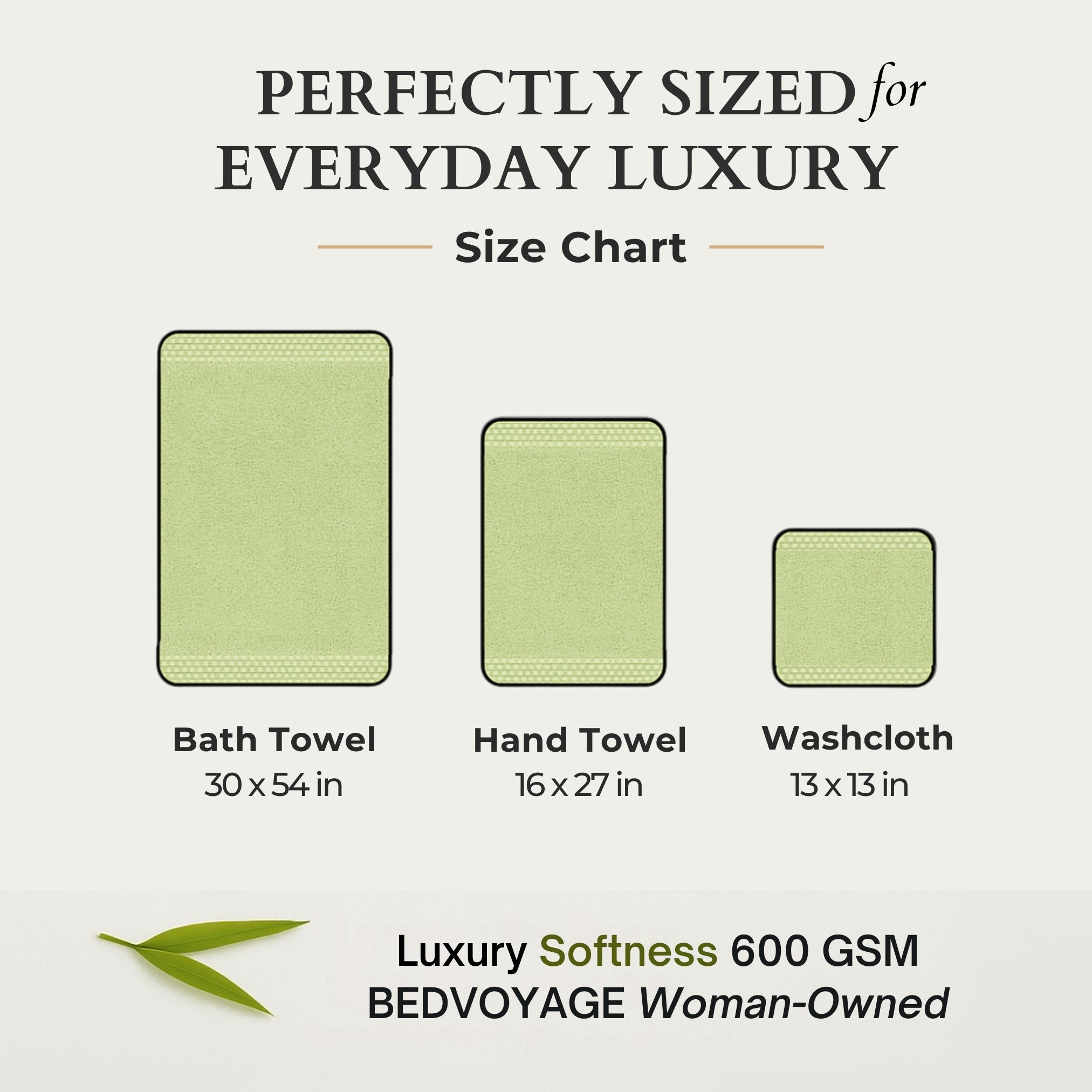Bamboo Cotton Bath Towel - Viscose from Bamboo + Cotton - Sage