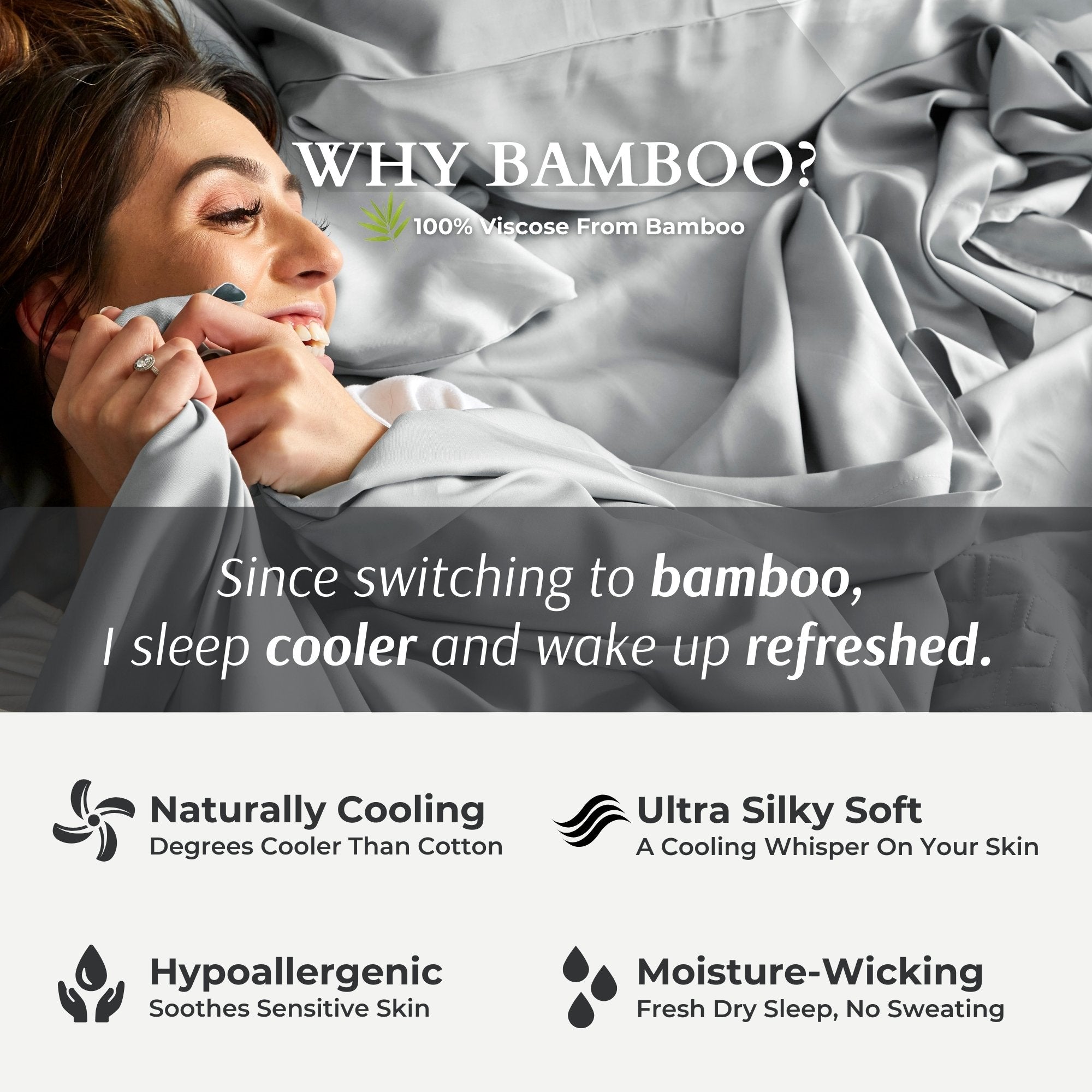 Bamboo Quilted Coverlet- Stone