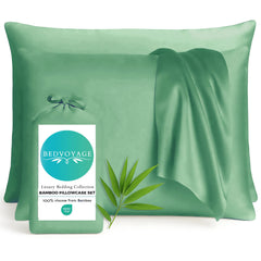 Bamboo Pillowcase Set – Seaglass