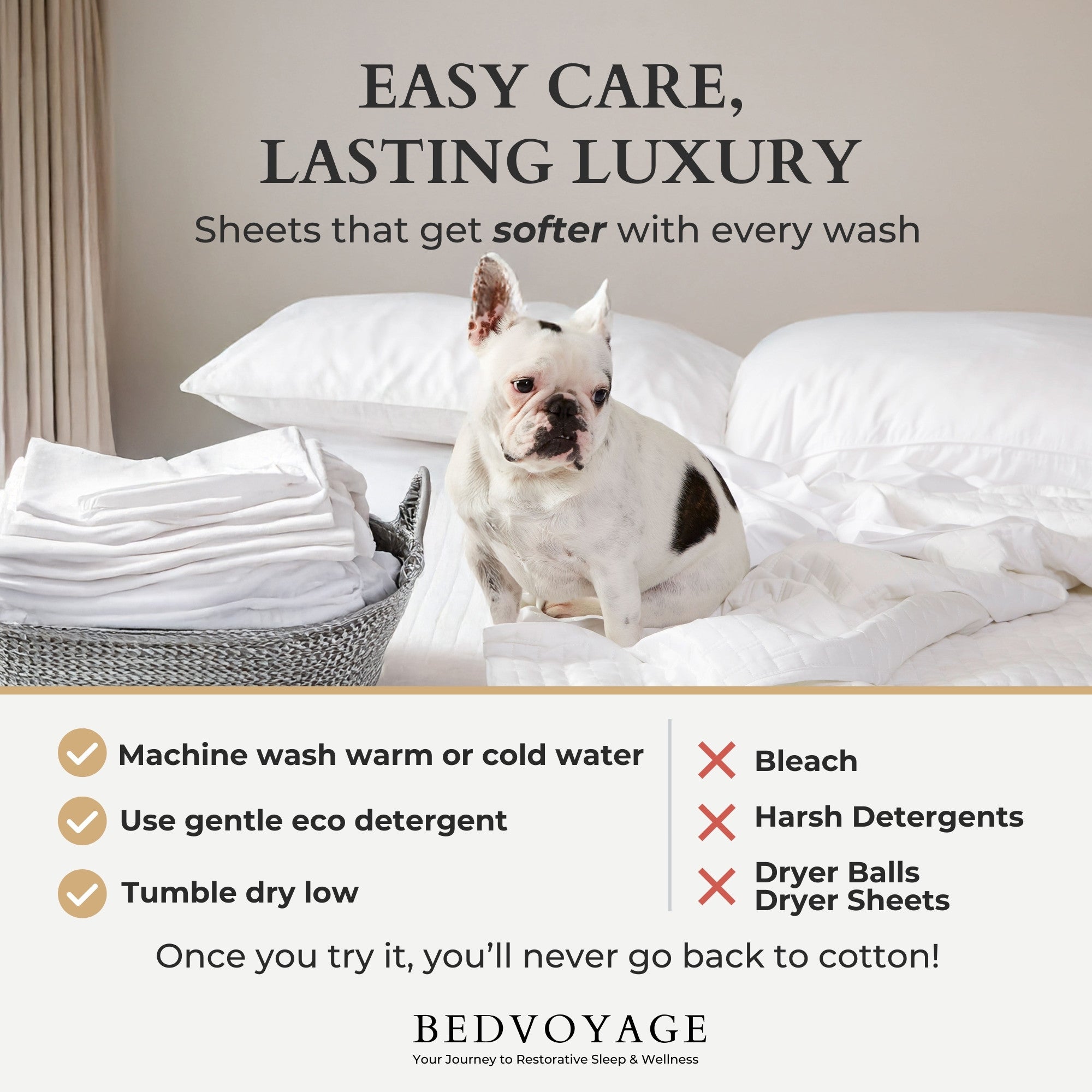 Bamboo Cotton Pillowcases - Viscose from Bamboo + Cotton - Silver
