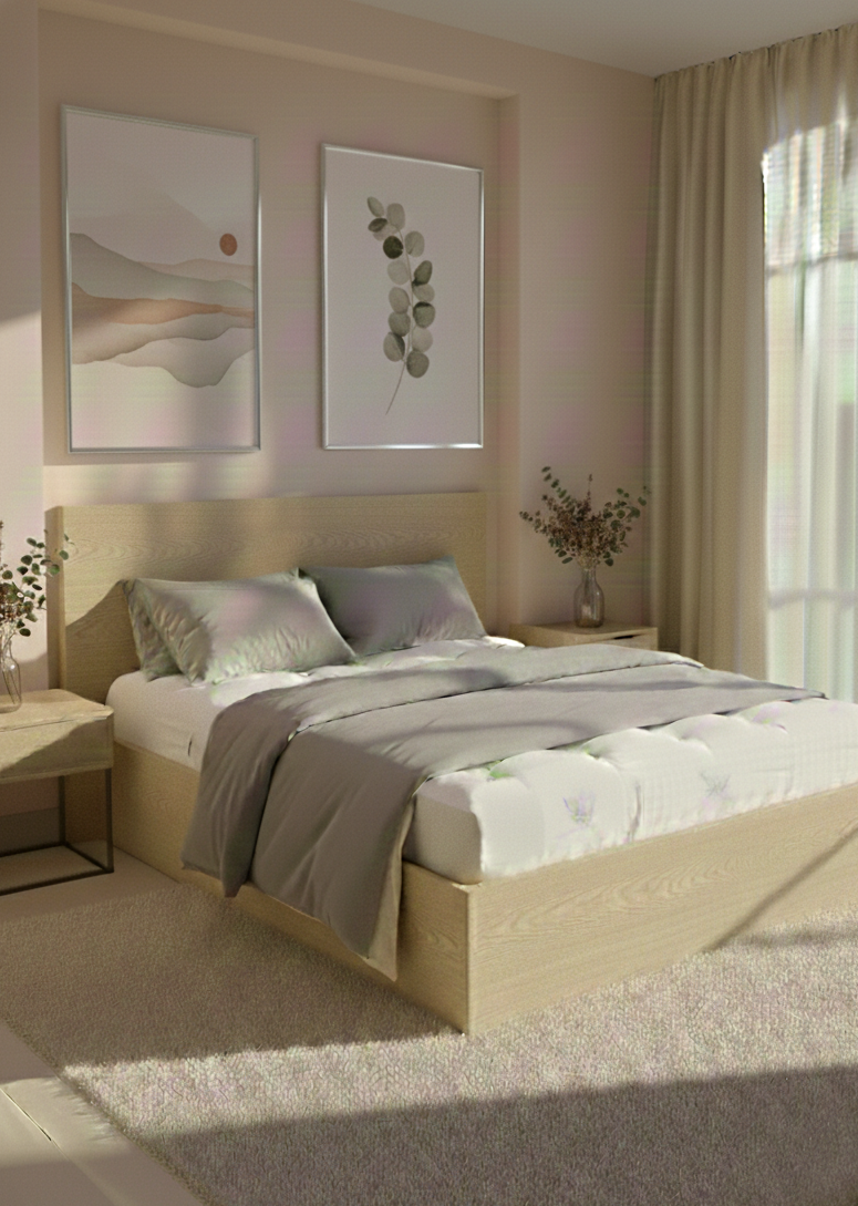 Organic Cotton and Wool Dreamton Mattress Semi-Firm