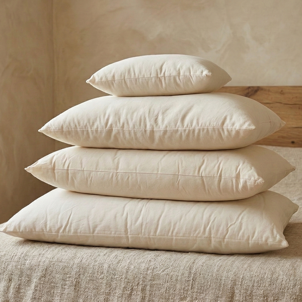Green Sleep Cotton Pillow with Zip