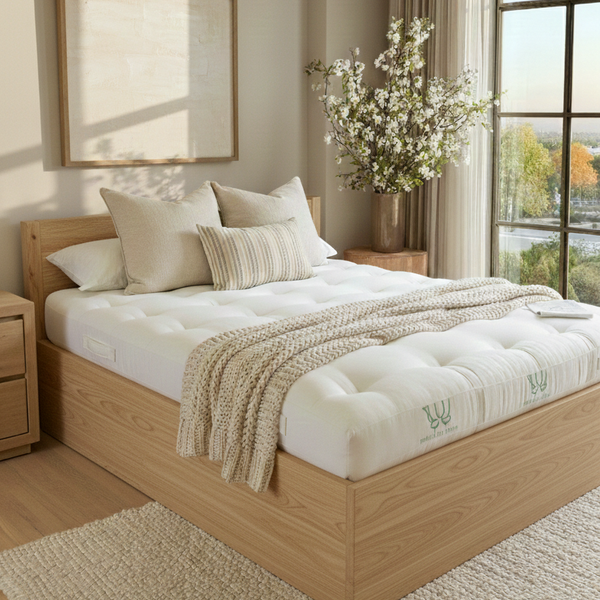 Green Cotton Foam Core with Wool Dreamton Mattress Semi-Firm