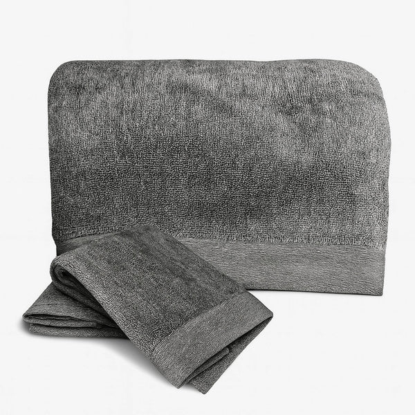 Bamboo Cotton Bath Sheet Set - Viscose from Bamboo + Cotton - 3pc - Charcoal