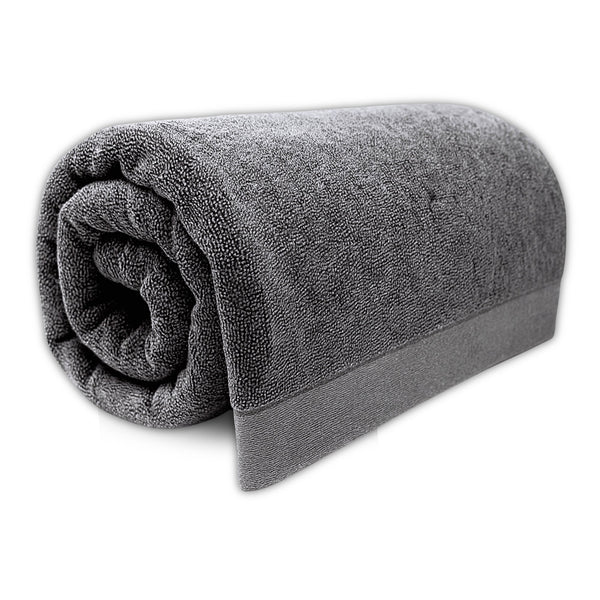Bamboo Cotton Bath Sheet - Viscose from Bamboo + Cotton - Extra Large - Charcoal
