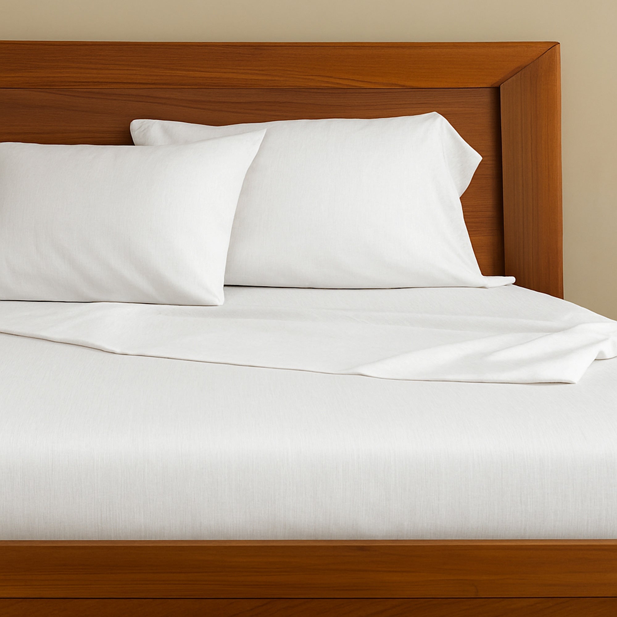 Bamboo Cotton Pillowcases - Snow