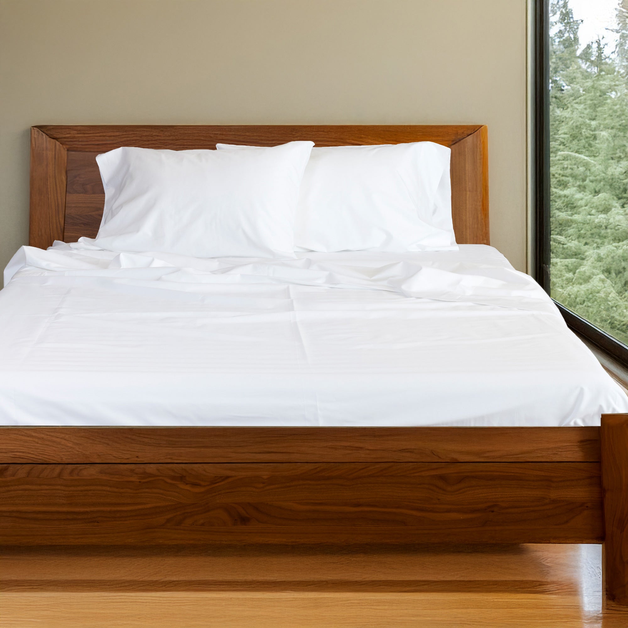 Bamboo Cotton Sheet Set - Viscose from Bamboo + Cotton - Snow
