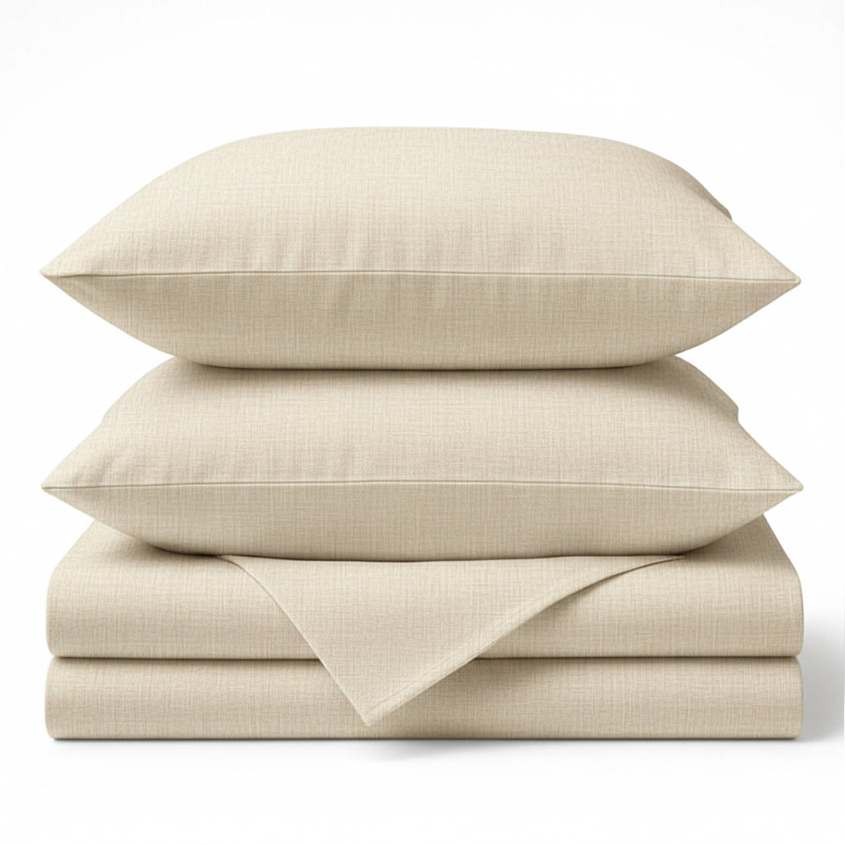 Bamboo Cotton Sheet Set - Viscose from Bamboo + Cotton - Sand