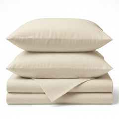 Bamboo Cotton Sheet Set - Viscose from Bamboo + Cotton - Sand