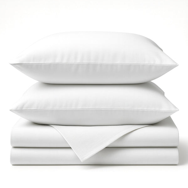 Bamboo Cotton Sheet Set - Viscose from Bamboo + Cotton - Snow