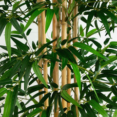 12’ Artificial Bamboo Tree with Real Bamboo Trunks House Nimbus