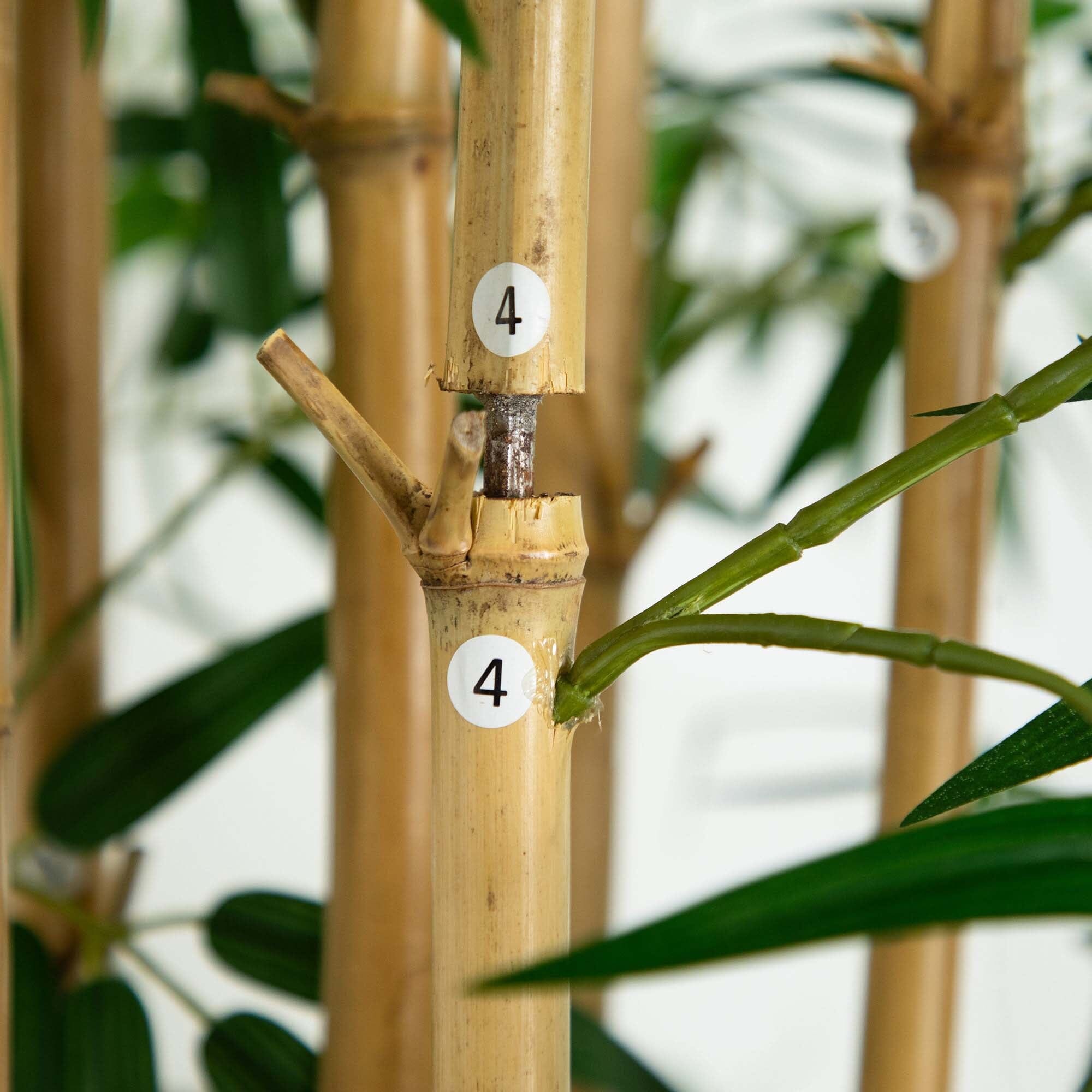 12’ Artificial Bamboo Tree with Real Bamboo Trunks House Nimbus