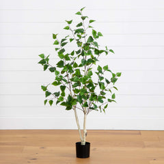 4’ Artificial Birch Tree House Nimbus