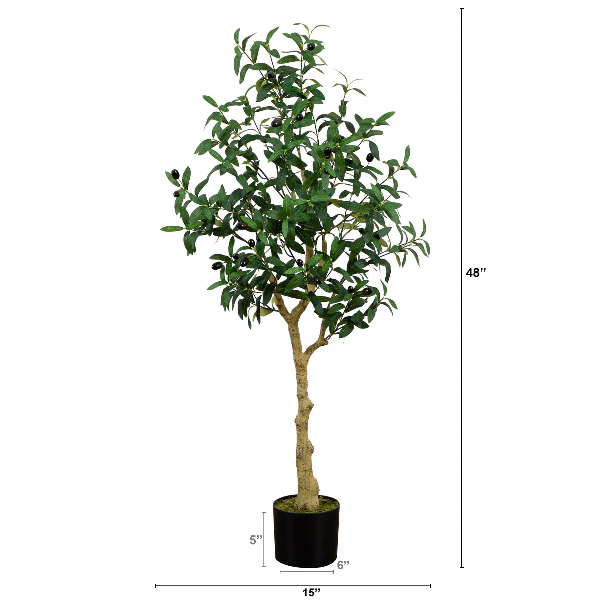 4’ Artificial Olive Tree House Nimbus