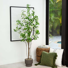6’ Artificial Dogwood Tree House Nimbus