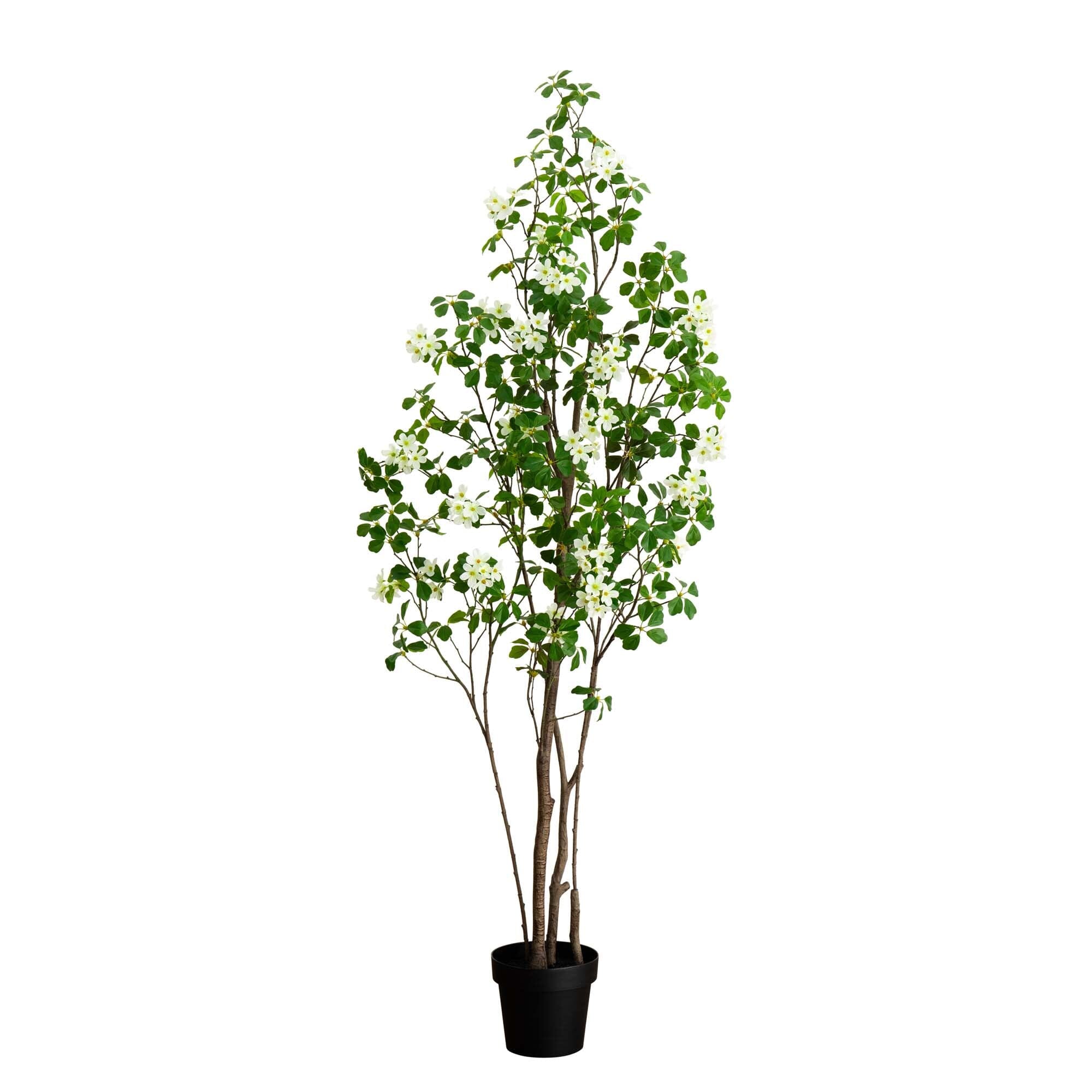 6’ Artificial Dogwood Tree House Nimbus