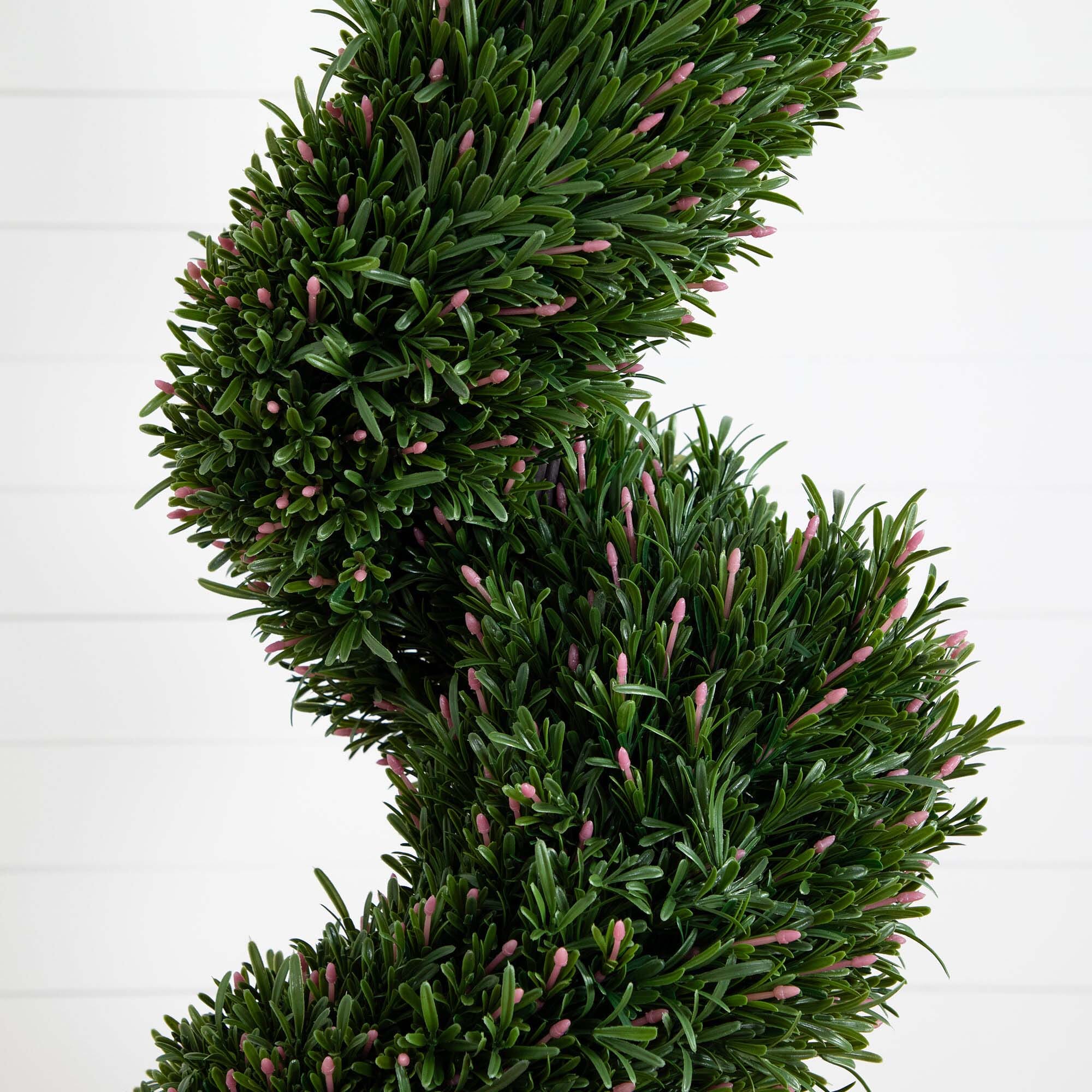 8' UV Resistant Artificial Rosemary Spiral Topiary Tree (Indoor/Outdoor) House Nimbus