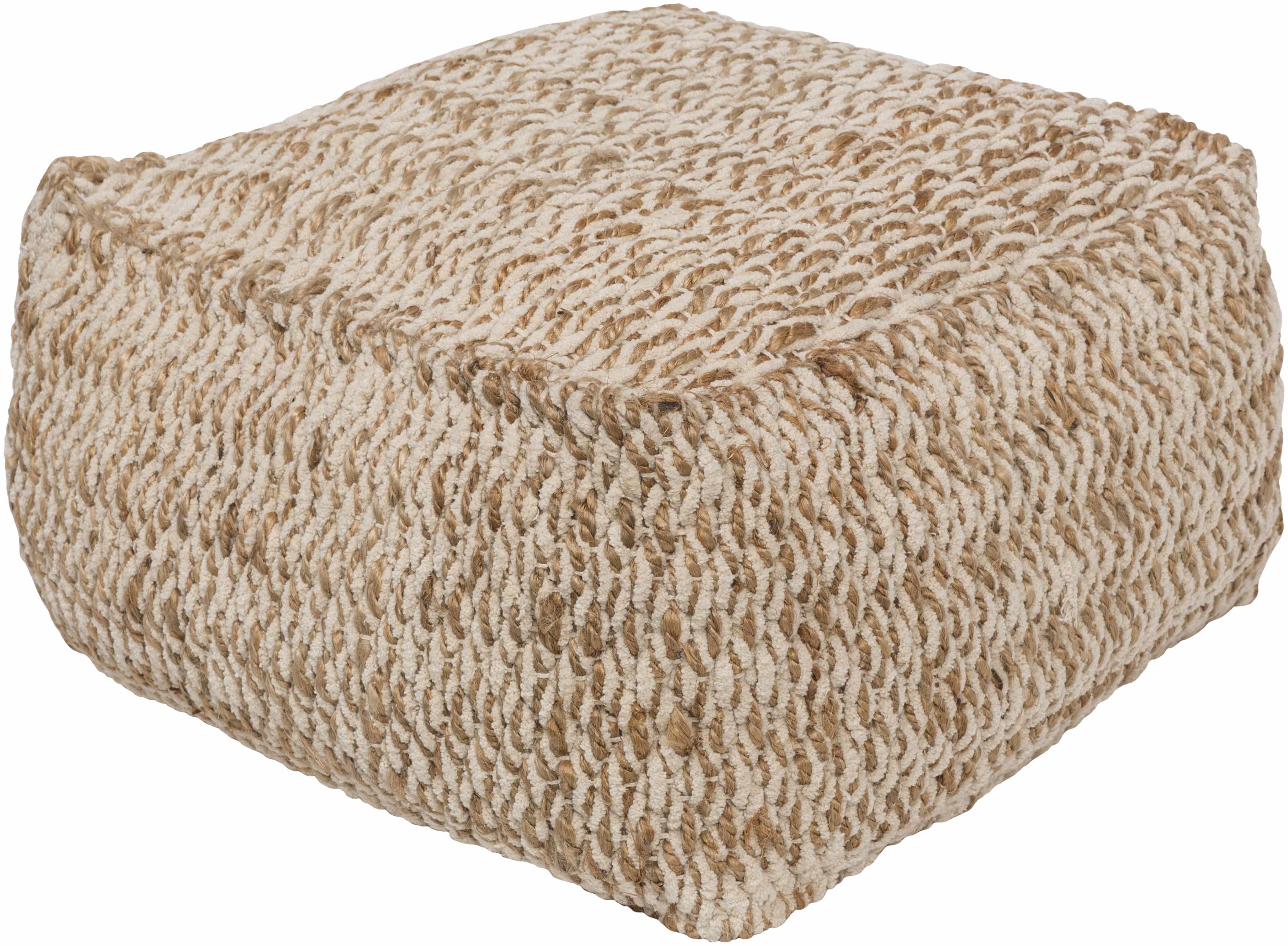 Netcong Tan Jute Pouf House Nimbus