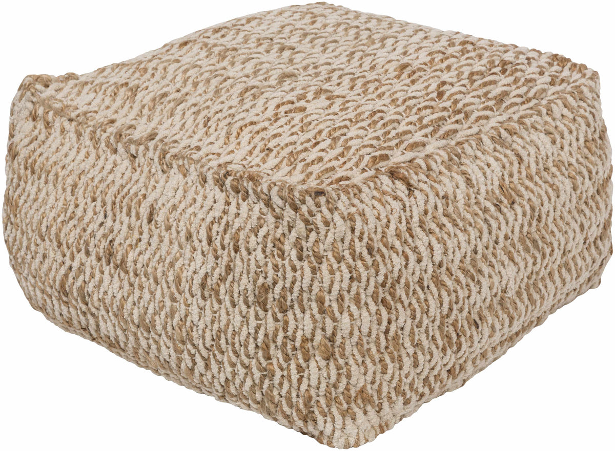 Netcong Tan Jute Pouf House Nimbus